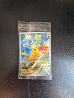 Pikachu SVP027 Black Star Promo Scarlet & Violet Holo Pokemon Card - NM SEALED - Image 1