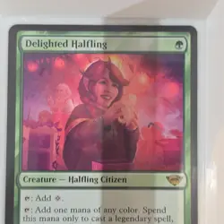 Magic: The Gathering Delighted Halfling Regular Card 158 Lord of the Rings Rare - Image 1