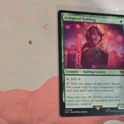 Magic: The Gathering Delighted Halfling Regular Card 158 Lord of the Rings Rare - Image 4