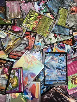 100 Pokemon Cards Lot - Guaranteed EX, MEGA EX, GX, V, V MAX, V STAR or FULL ART - Image 1