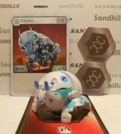 Bakugan Trhyno White Haos B300 Battle Planet - Trhyno Card - 2 Bakucores - Image 1