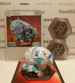 Bakugan Trhyno White Haos B300 Battle Planet - Trhyno Card - 2 Bakucores - Image 2