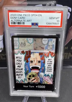 2023 One Piece OP04 Don! Card Alternate Art PSA 10 - Image 1