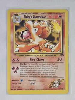 Blaine's Charmeleon 31/132 Gym Challenge Unlimited Regular Pokemon Card NM - Image 1