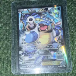 Pokemon Blastoise EX Holo Rare Pokemon XY122 Promo TCG Card English - Image 1