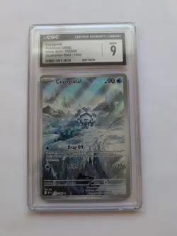Pokemon Cryogonal 111/086 Sv: Black Bolt Holo CGC Graded 9 - Image 1