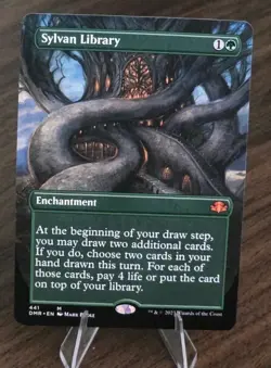 MTG Sylvan Library (Borderless) Dominaria Remastered Regular - Image 1
