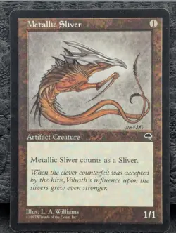 LP - Metallic Sliver - Tempest - Magic The Gathering Lightly Played Eng MTG - Image 1