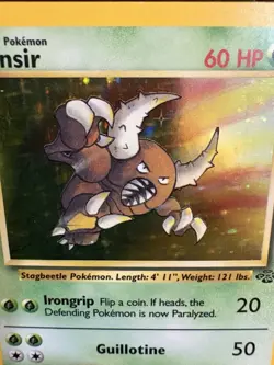 Pinsir 9/64 Jungle Holo LP+ Pokemon WOTC 1999 Vintage - Image 2