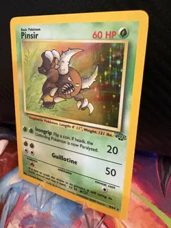 Pinsir 9/64 Jungle Holo LP+ Pokemon WOTC 1999 Vintage - Image 3