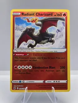 Radiant Charizard 020/159 Radiant Rare Crown Zenith Pokemon NM - Image 1