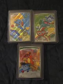 Pokemon First Partner Illustration Holo Promo Card Lot TCG - Bulbasaur, Squirt… - Image 2