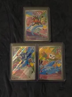 Pokemon First Partner Illustration Holo Promo Card Lot TCG - Bulbasaur, Squirt… - Image 3