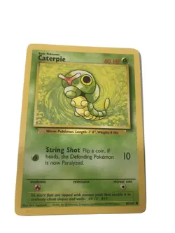 Pokemon Base Set Caterpie Common 45/102 NM - Image 1