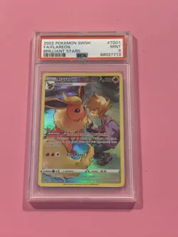 Pokemon Flareon TG01/TG30 Swsh09: Brilliant Stars Holo PSA 9 - Image 1