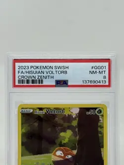 Pokemon TCG Crown Zenith Hisuian Voltorb Full Art #GG01/GG70 PSA 8 - Image 2