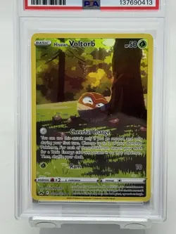 Pokemon TCG Crown Zenith Hisuian Voltorb Full Art #GG01/GG70 PSA 8 - Image 3