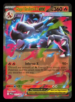 Mega Charizard X ex 013/094 Double Rare Phantasmal Flames Pokemon Near Mint - Image 1