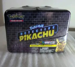 Pokemon Detective Pikachu TCG Collector's Chest Tin (Sealed) - 7 Booster Packs & 820650805387 - Image 1
