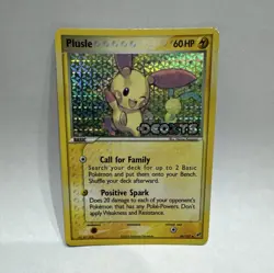 Pokemon Plusle 44/107 EX Deoxys Reverse Holo Uncommon Basic 60 HP English TCG - Image 1