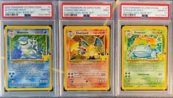 SEQUENTIAL PSA 10 9 10 BLASTOISE 2 CHARIZARD 4 VENUSAUR CELEBRATIONS POKEMON BM - Image 1