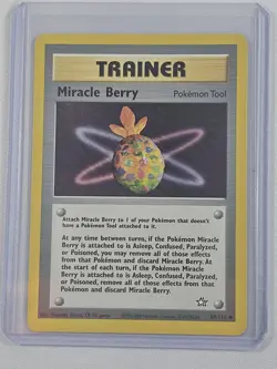 Pokemon Neo Genesis Set UNCOMMON Miracle Berry 94/111 - NM Condition - Image 1