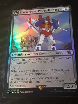 Starscream Power Hungry FOIL , UB Transformers , Near Mint , MTG, FREE SHIPPING - Image 2