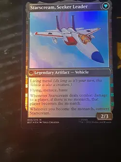 Starscream Power Hungry FOIL , UB Transformers , Near Mint , MTG, FREE SHIPPING - Image 4
