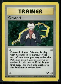 Pokemon Gym Challenge Giovanni Holo 18/132 Vintage NM - Image 1