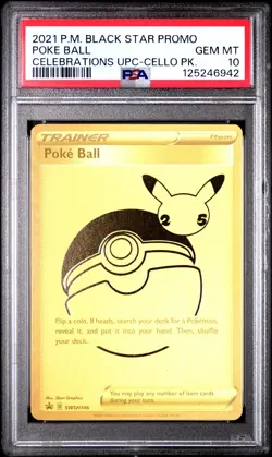 2021 POKEMON BLACK STAR PROMO CELLO PACK CELLO PACK PSA 10 - Image 1