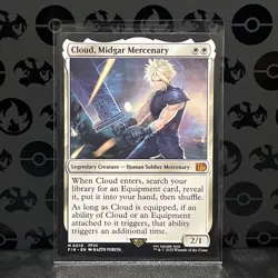 MTG Cloud, Midgar Mercenary, NM-Mint, English Final Fantasy - Image 1