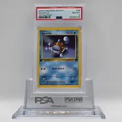 2000 Pokemon Rocket 1st Edition #68 Squirtle PSA 8 - Image 1