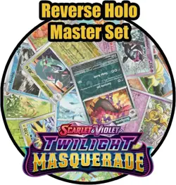 Pokemon Twilight Masquerade – Complete Reverse Foil- Holo Master Set - Image 1