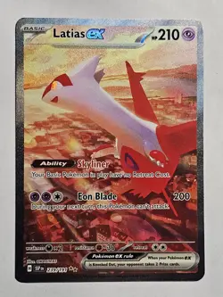 Latias ex NM SIR 239/191 Sv08: Surging Sparks Pokemon TCG Holo - Image 1