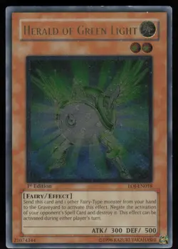 Herald of Green Light EOJ-EN018 Ultimate Rare Rare 1st Edition Yu-Gi-Oh - Image 1