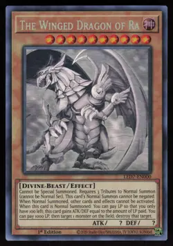 The Winged Dragon of Ra (Ghost Rare) LED7-EN000 1st Edition Yu-Gi-Oh - Image 1