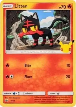 Litten - 15/25 Promo McDonald's 25th Anniversary Promos 015/025 LP normal - Image 1