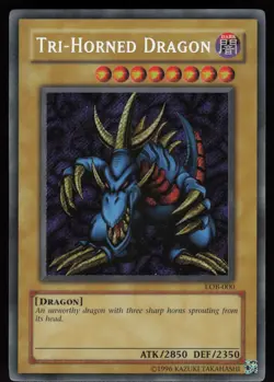 Tri-Horned Dragon (LOB-000) LOB-000 Secret Rare Yu-Gi-Oh - Image 1