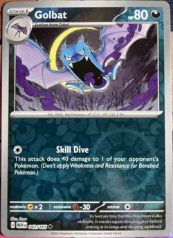 Golbat Reverse Holo - 042/165 - Scarlet & Violet 151 Pokemon 2023 - Image 1