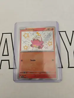 Pokemon Paldean Fates Shiny Fuecoco SVP079 Black Star Promo - Image 1