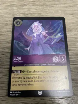 Disney Lorcana TCG: Elsa Snow Queen 41/204 Uncommon The First Chapter Cold Foil - Image 1