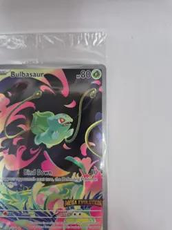 Pokemon TCG Card Bulbasaur 133/132 Mega Evolution Stamped Promo - Sealed - Image 3