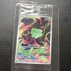 Bulbasaur 133/132 Mega Evolution Stamped *sealed* promo holo rare Pokemon card - Image 1