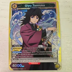 UNION ARENA DEMON SLAYER UE05BT/KMY-2-008 SR Giyu Tomioka Near Mint - Image 1