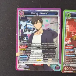 Solo Leveling Union Arena Lot of 9 SR & AP NM 2x Sung Jinwoo Included - Image 2