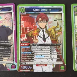 Solo Leveling Union Arena Lot of 9 SR & AP NM 2x Sung Jinwoo Included - Image 3