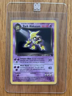 Pokemon Dark Alakazam TCG Team Rocket 18/82 Non-Holo Card LP/MP Condition - Image 1