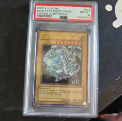 Yu-Gi-Oh! TCG Blue-Eyes White Dragon Shonen Jump Promo JMP-001 PSA 8 - Image 1