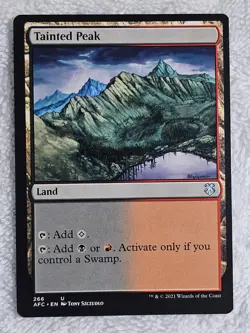 MTG Tainted Peak #266 Adventures in the Forgotten Realms Card U NM - Image 1