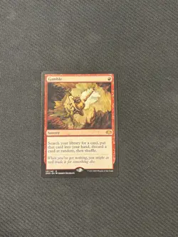 1x MTG English Gamble NM Normal Dominaria Remastered Unplayed Mint - Image 1